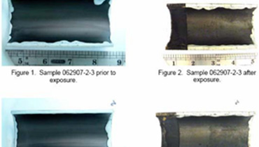 Corrosion resistance of diamond-like film deposited on inner wall of steel pipe